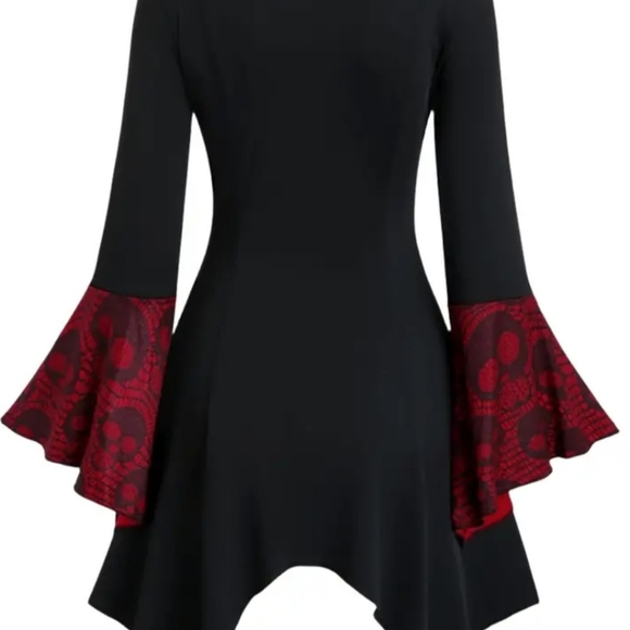 Flared Sleeve Tunic Dress - Picture 3 of 5